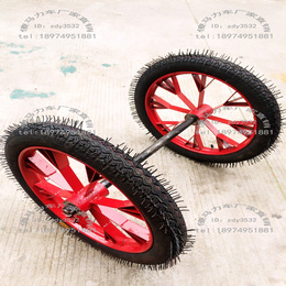 斗车轮子工地手推气轮环卫充气轮垃圾车劳动车轮胎平板车轮胎轮子