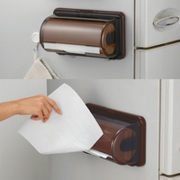 日本进口INOMATA厨房用纸巾架 卷纸收纳盒冰箱吸铁磁石吸盘纸巾盒