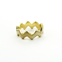 B10流行饰品批发 欧美几何形彩釉简洁戒指指环