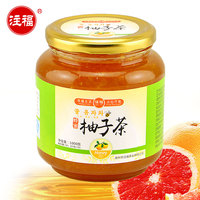 包邮蜂蜜柚子茶1000g注福 果味茶水果茶韩国工艺蜂蜜果味茶包装蜜