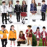2015新款英伦韩版幼儿园园服中小学生校服班服春秋季套装批发定做