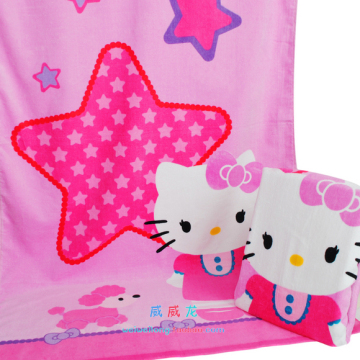 【威威龙】 Hello Kitty浴巾 卡通海滩巾 KT猫 全棉 毛巾