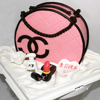 [乐卡夫]生日蛋糕 成都重庆配送翻糖蛋糕 创意生日蛋糕 香奈儿