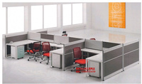 云南品牌 办公家具4人位职员办公桌6人办公屏风简约现代办公桌椅