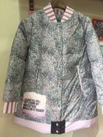 预售2015冬装新款欧美宽松立领长袖棒球服羽绒服女外套354K305