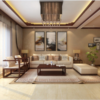 新中式沙发组合水曲柳实木沙发客厅简约三人沙发古典布艺沙发家具