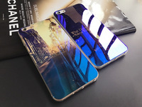 蓝光tpu彩绘iPhone6s手机壳苹果5超薄硅胶软保护外套plus情侣个性