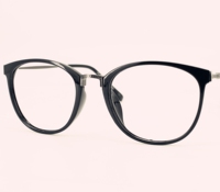 韩莎新款TR90大圆全框金属细腿眼镜架男女同款复古休闲近视眼镜框