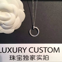 Luxury custom 新款钉子项链 纯银18k镀铂金材质不会褪色 超闪