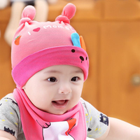 冬季新生儿0-3个月初生婴儿帽子韩版1岁女宝宝纯棉女孩公主帽6-12