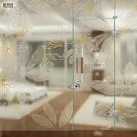 上海免费测量 安装定做艺术玻璃屏风隔断玄关无框厨房移门 屋玛可