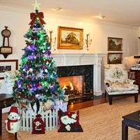 1.5米圣诞树栅栏套餐150cm豪华加密圣诞装饰品带彩灯圣诞树套装