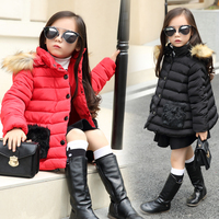 女童3-4-5-6-7岁冬装加厚棉服儿童中长款棉衣中大童韩版棉袄外套