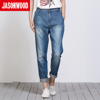 Jasonwood/坚持我的纯棉宽松锥形牛仔长裤2321683545