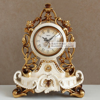 奢华欧式创意台钟大号复古座钟客厅摆件钟表简约坐钟个性艺术桌钟
