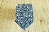 深紫色碎花棉自绑领带时尚礼物领带原创手工定制领带+bv.c.n137