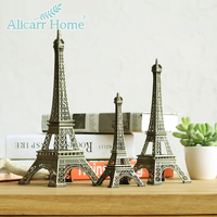 法国巴黎埃菲尔铁塔模型金属摆件家居创意装饰品道具结婚礼品礼物