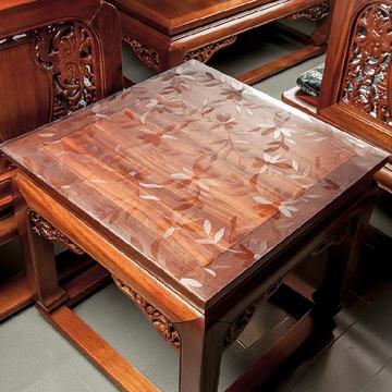 60*60正方形软玻璃透明PVC桌布防水圆桌桌子布环保餐桌布茶几桌垫