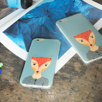 瑞光原创磨砂软壳 iPhone6 6plus个性潮流手机壳保护套—狐狸先生