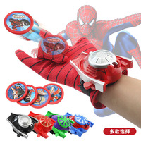 六一礼物超凡蜘蛛侠2手套儿童玩具美国队长3手腕发射器蝙蝠侠手套