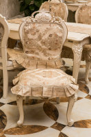 欧式餐椅垫子 椅套 靠背巾 米黄色 绿色 椅子垫 坐垫