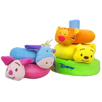 Disney 迪士尼应儿童玩具卡通动物层层叠摇铃套圈叠叠乐婴儿玩具