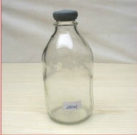 批发250ml盐水瓶半斤 玻璃瓶香油瓶无铅加厚玻璃菌种玻璃瓶