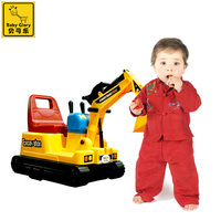 儿童电动推土机挖掘机挖土机工程车宝宝玩具车可坐可骑 超大号