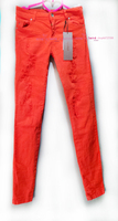 出口好品质 显瘦出色的橘色女装弹力裤  打底裤 铅笔裤