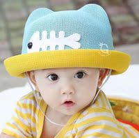 夏季新款宝宝学步帽子婴儿公主太阳帽儿童遮阳凉帽韩国帽婴幼儿