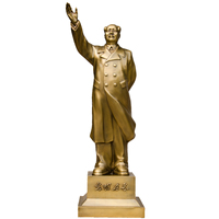 毛主席铜像纯铜挥手全身像毛泽东雕塑家居风水摆件装饰品73.2包邮