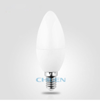 LED尖泡蜡烛灯泡4W/6W  磨砂尖泡E14螺口超亮节能灯泡光源