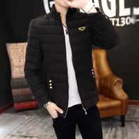 2015冬装新款男士羽绒棉服韩版青少年羽绒棉衣男士修身立领外套潮