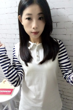 2015秋装新款韩版少女撞色打底衫上衣 小熊学生修身长袖学院风t恤