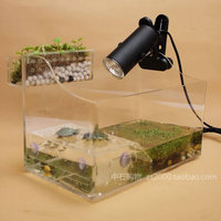 亚克力乌龟缸带晒台巴西龟缸小号创意生态龟箱小型首创小花园包邮
