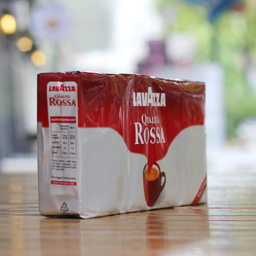 意大利新鲜原装进口LAVAZZA拉瓦萨乐维萨ROSSA罗萨现磨黑纯咖啡粉
