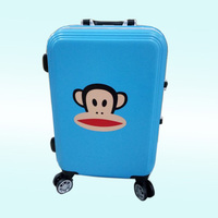 新款大嘴猴铝框拉杆箱20寸登机箱万向轮卡通旅行箱男女行李箱24寸