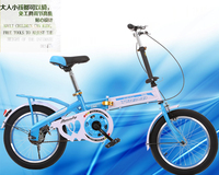 新款儿童折叠自行车童车14寸16寸20寸学生车男女成人单车多省包邮