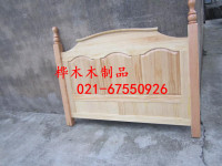 1.5米清水油漆韩式床头板床靠背全松木床头可定制上海厂家有现货