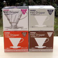 HARIO进口滤杯V60树脂咖啡滤杯 手冲滴滤式送量勺VD-02