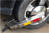 不锈钢大吸盘卡车车轮锁 轮胎锁 汽车货车防盗锁 渣土车锁车器