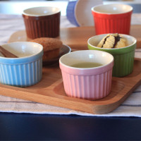 糖果色舒芙蕾烤碗 陶瓷布丁碗 甜品碗 酸奶碗 冰淇淋碗 烘焙模具