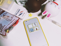 iphone6plus tpu卡通贴片包边手机壳苹果5可爱Qoo~酷儿贴片DIY