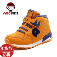 ABCKIDS男童棉鞋2015新款中帮儿童棉鞋保暖休闲鞋运动鞋跑步鞋