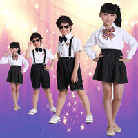 六一新款儿童学生服裝現代舞表演服裝舞蹈服合唱演出服裝女