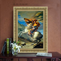 英格恋 欧式人物拿破仑油画客厅餐厅卧室挂画有框单幅装饰画 定制