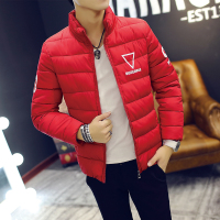 2015新款男士羽绒棉服短款修身红色棉衣青少年上衣小棉袄男外套潮