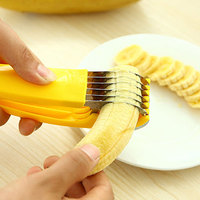 不锈钢儿童切火腿肠黄瓜香蕉水果刀分割切果切片器切香蕉水果神器