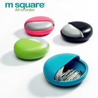 m squareswift 多用途收纳盒 糖果色便携药盒硬币耳机 创意有盖