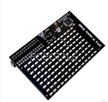 树莓派LED矩阵板 PI Matrix 兼容 PI Lite 126粒LED 内含单片机